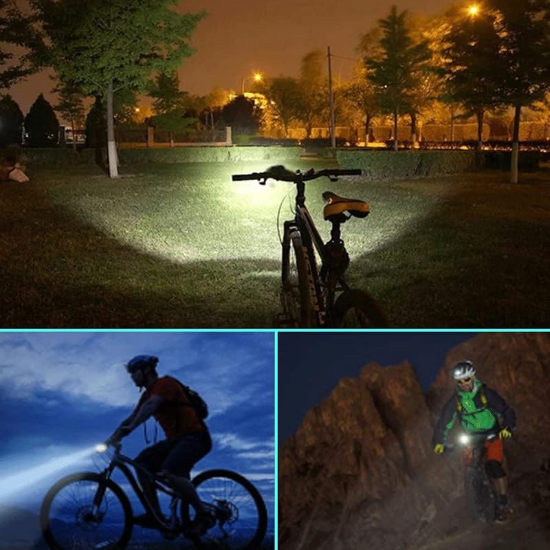 2 Packs Bike Light Set with Front & Rear LED Lights – JB866 Black