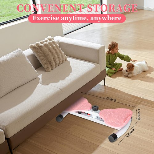 TREEFIA Ab Twister Board, Flexforge Pilates Twister, Waist Twisting Machine - 300 lbs, Pilates Waist Twister for Women Belly Fat Loss, Home Gym Equipment for Women/Men