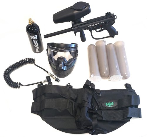 3Skull Tippmann A-5 Mega 4+1 Paintball Gun Package with Remote Coil Marker Set