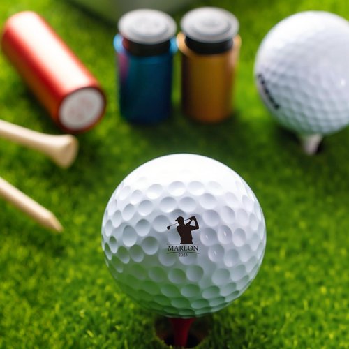 Terwex Custom Golf Ball Stamp - Personalized Golf Ball Marker Stamp, Waterproof Ink Customized Golf Balls Stamps with Your Logo, Golf Ball Stamper, Golf Accessories Golfer Dad Father Golf Gifts(Blue)