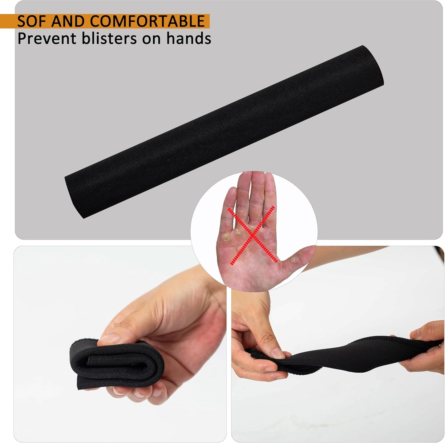 Kayak-Paddle-Grips-2-Pack - No-Slip Oar-Grip for Take-Apart Paddles,Blister Prevention Kayaking Accessories(Diameter 30mm/1.18 inches)