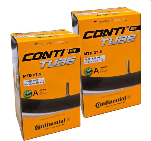 Continental MTB Bike Tube - 27.5" x 1.75-2.50", SV 40mm (47-584 > 62-584)