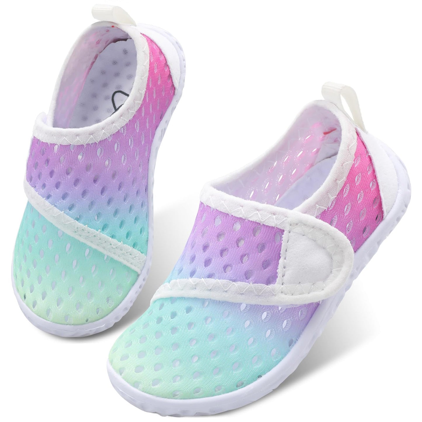 LeIsfIt Kids Water Shoes Toddler Girls Boys Swim Shoes Outdoor Quick-Dry Breathable Aqua Socks for Beach Pool Surf, Colour, 13 Little Kid