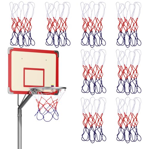 Small Basketball Hoop Net, 8PCS 8 Loops Mini Basketball Nets Replacement Basketbal Nets Replacement for 8"-10.25" Rims Nylon Small Basketbal Hoop Net Little Basket Ball Nete for Room Indoor Outdoor