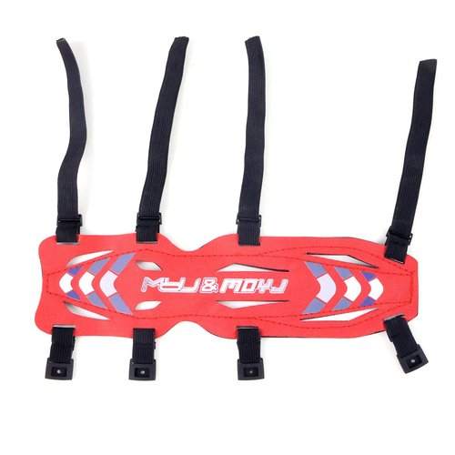 Moyujian 11.2in Long/6.7in Short Armguard Professional Competition Archery Bow Range with 4-Strap/2-Strap Buckles Shooting Practice Guard Nylon Carbon Forearm Protector Arm Guard (Long)