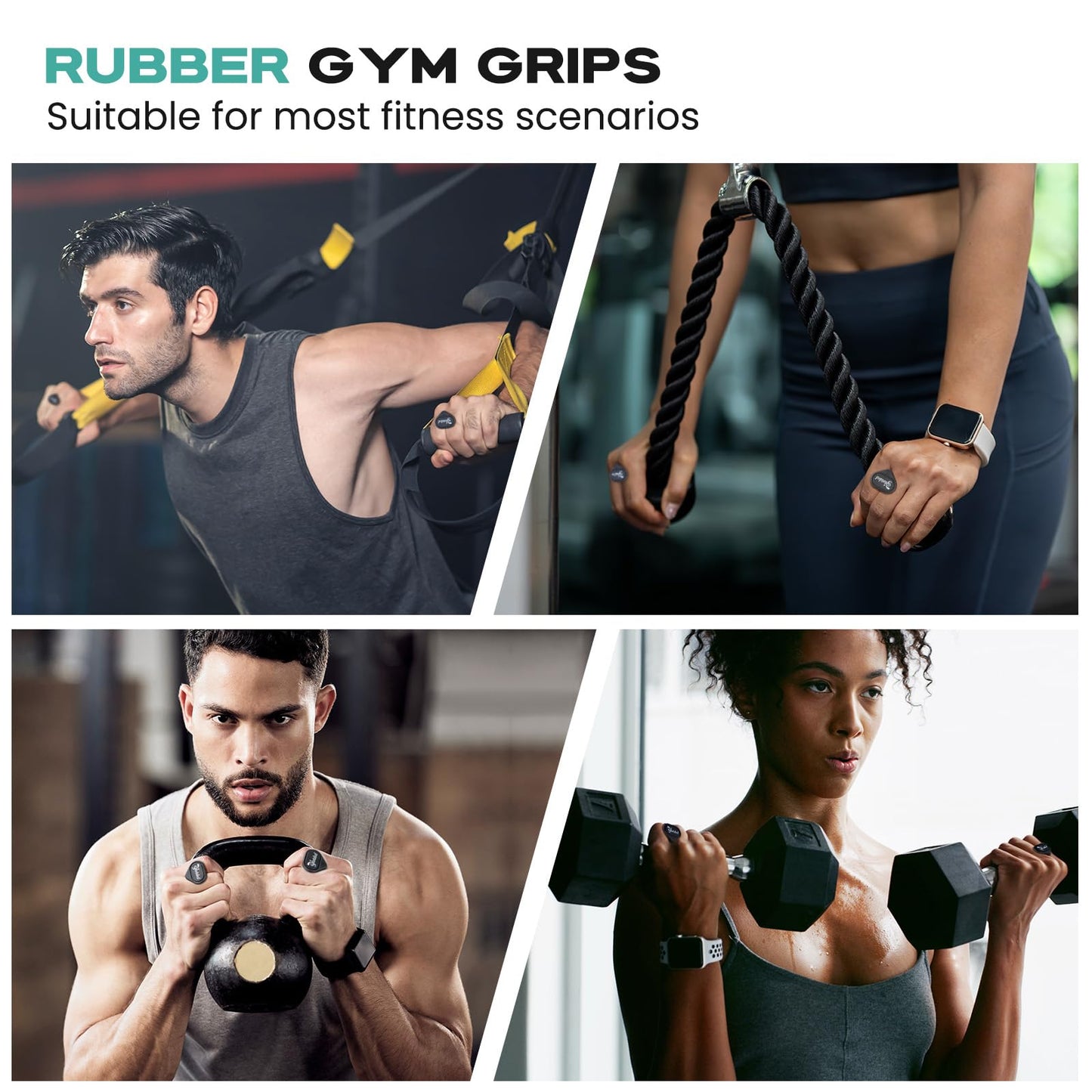 2 Pack Weight Lifting Gloves for Men Women Anti-Slip Workout Grips Gym Gloves Ergonomic Fingerless Gym Grip for Weightlifting,Dumbbell,Deadlifts Pull-Ups Crossfit Training, Sweat-Free Palm Protection