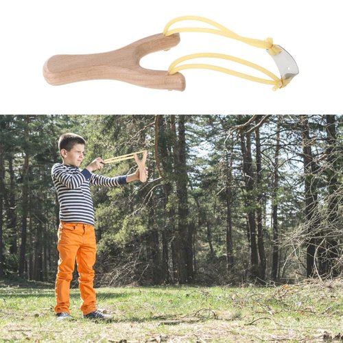 RWHXRWY Wooden Slingshot Toy Slingshot for Kids Hunting Slingshot for Adults for Outdoor Hunting Catapult Game Children Adult Hunting 4 Pack