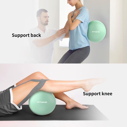 FITMIND Pilates Ball - 10 Inch Core Ball for Yoga, Stability, Fitness, Ab & Core Workout - Green