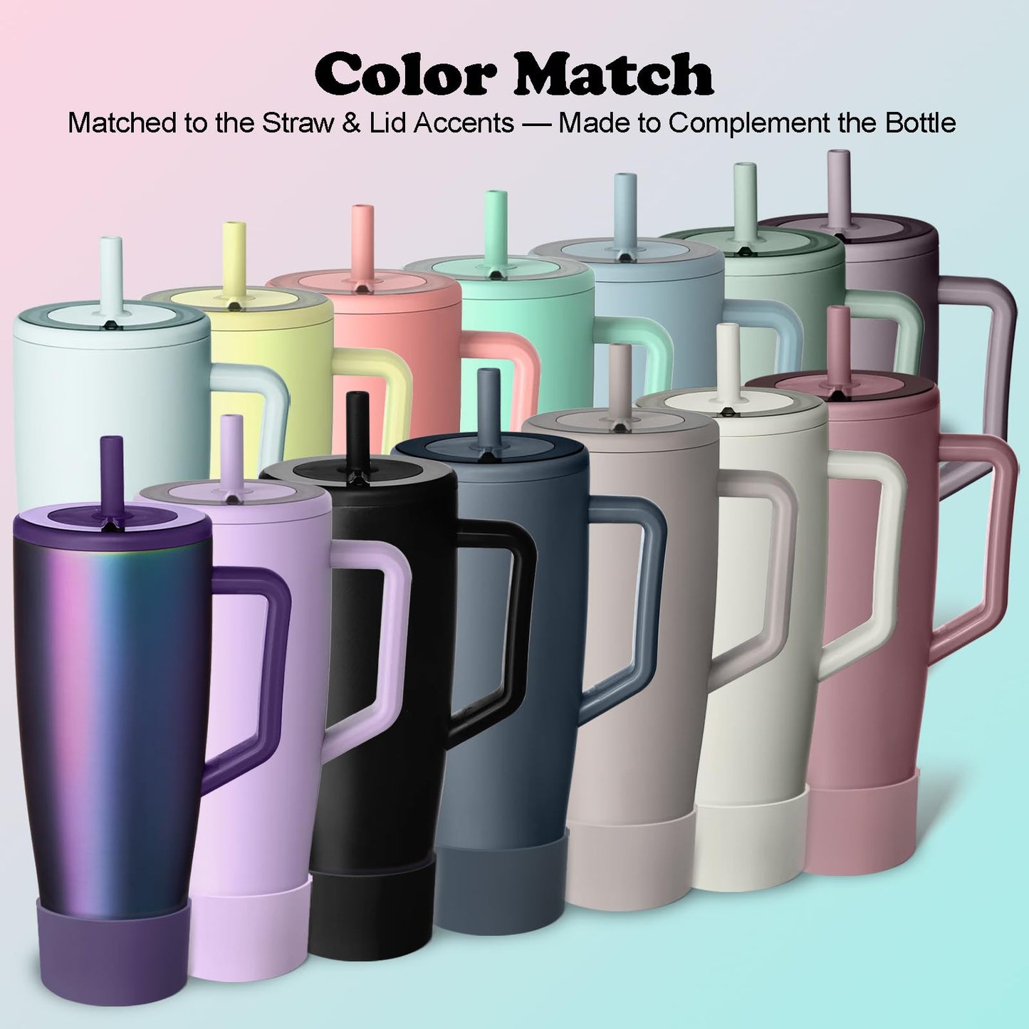 Kaitiaki Silicone Boot Compatible with Brumate Era 40 oz 30 oz Tumbler, Anti-Slip Bottom Sleeve Cover Bumper, Scratch-Resistant Protective Accessories, BPA-Free (Matte Black)