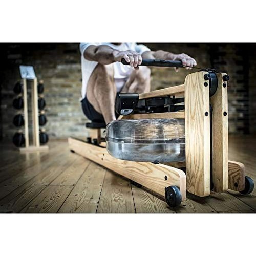 WaterRower Ash Rowing Machine with S4 Monitor | USA Made Water Rower | Original Handcrafted Erg Row Machine for Home Use & Gym
