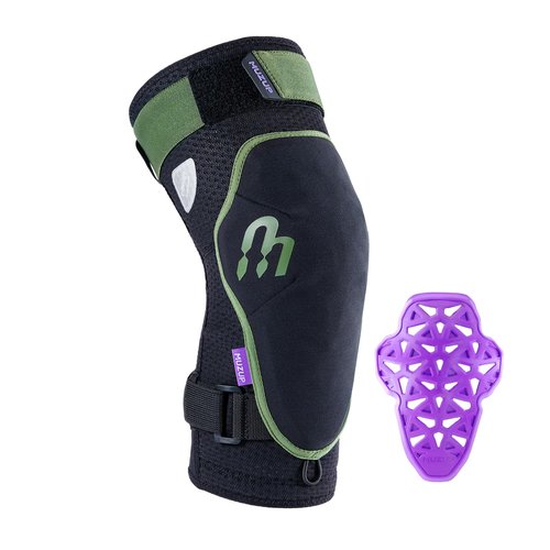 MUZUP MTB Knee Pads, Sufficient Protection Kneepad No-Slipping Mountain Bike Knee Pads for Men and Women Removable Padding Non-Bulky Knee Brace for MTB Snowboard Mountain Bike Gardening Work (Medium)