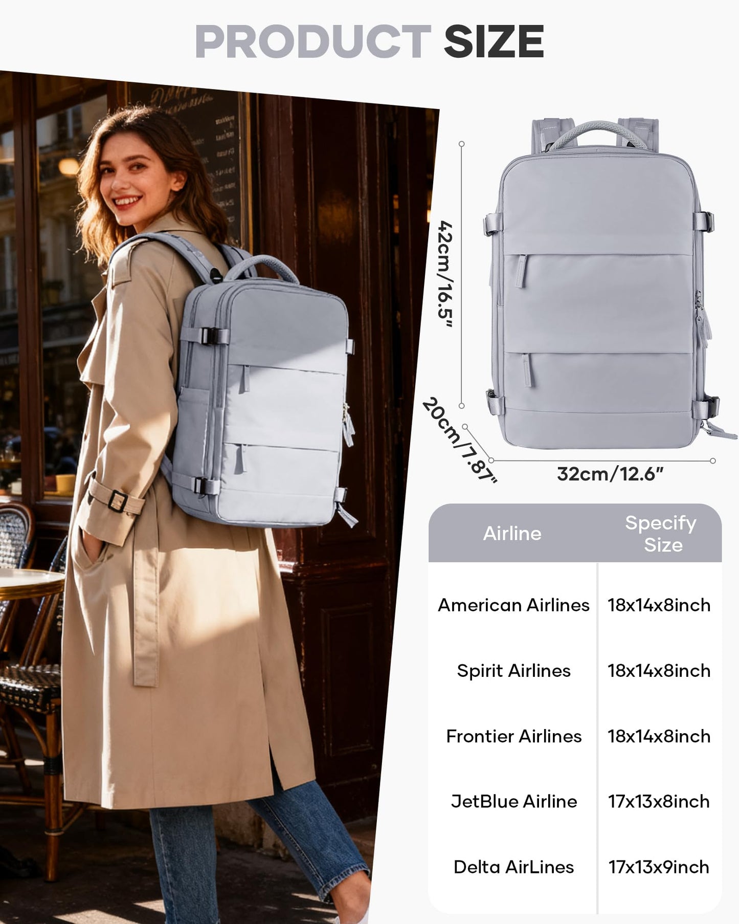 coofay Vacuum Backpack Travel with Pump Vacpack Travel Backpack with Vacuum System Mochila de Viaje Compresion al Vacio Easyvacpack Airbag Backpacks for Traveling Carry on Luggage