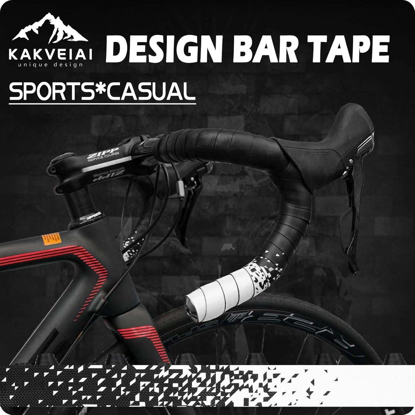 2pcs Bicycle Bar Tape, Bike Handlebar Tape, Road Bicycle Handlebar Tape, Cycling Grip Tape, with 4pcs Handlebar End Plugs, Soft Comfortable, Wear Resistant, Black