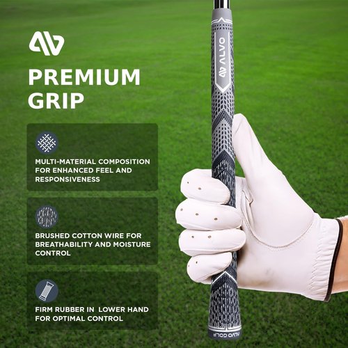 ALVO GOLF Premium Golf Wedges 52/56/60 Sets or Individual Wedges - 52 degree Gap Wedge, 56 degree Sand Wedge, 60 degree lob Wedge Golf Club - Pitching Wedge for Men Right Hand - Wedges Golf - Max spin