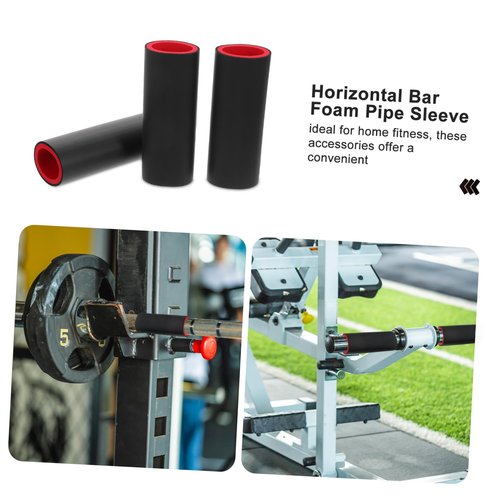 VICASKY 3 Pcs Soft Foam Barbell Sleeve Protector for Doorway Pull Up Bars Comfortable Grip Covers for Home Workouts Results Easy Installation
