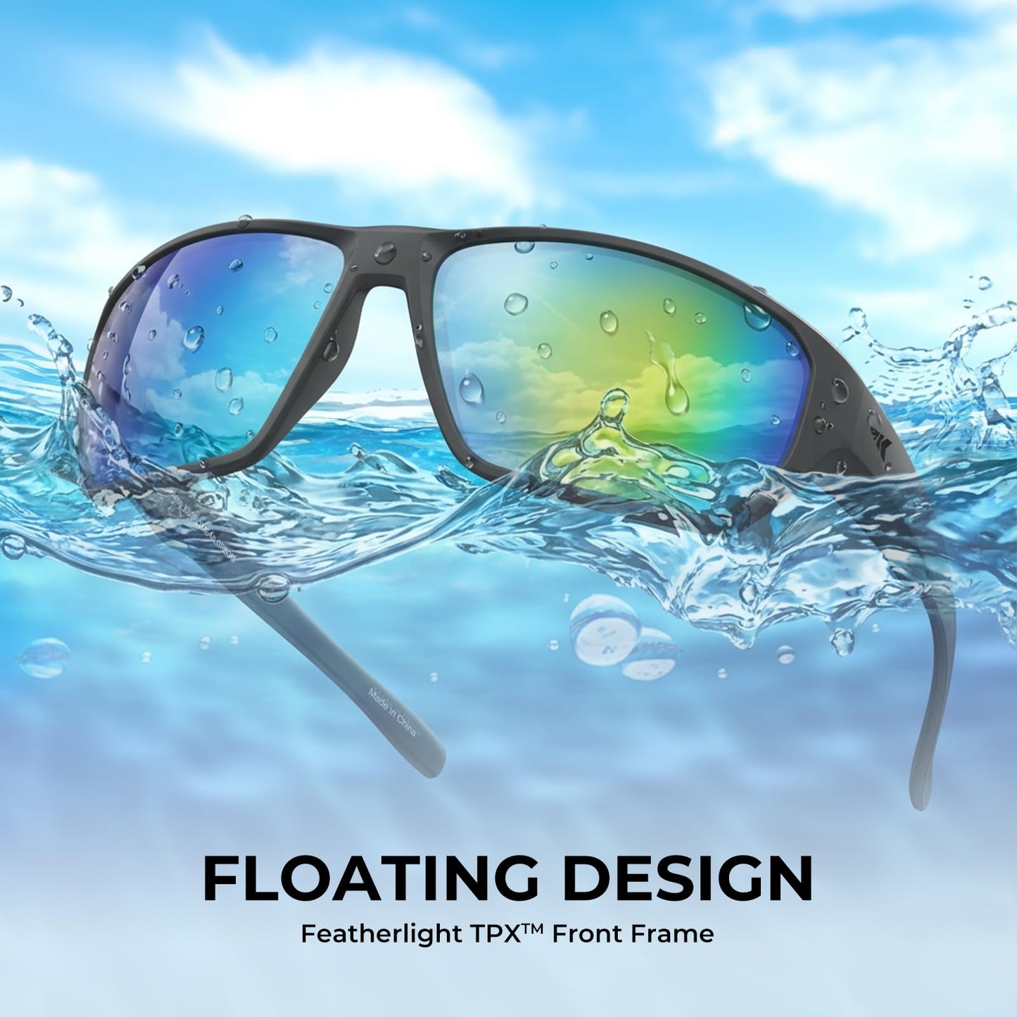 KastKing Merced Floating Polarized Sports Sunglasses for Men and Women