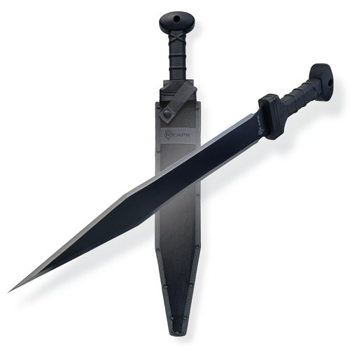 REAPR Meridius 25??Full?‘Tang Double?‘Edged Sword with Nylon Sheath, Black Oxide 420 Stainless Steel