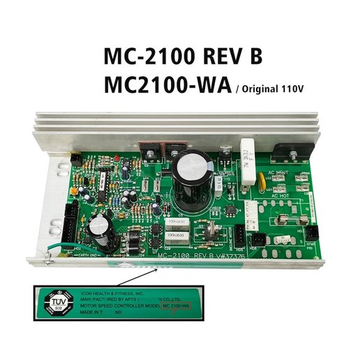 SBJKBVMF Treadmill Controller MC-2100 REV B Circuit Board Control Board MC2100-WA - Compatible with ICON PROFORM, Compatible with Nordic Track C2300(Original-New Version)
