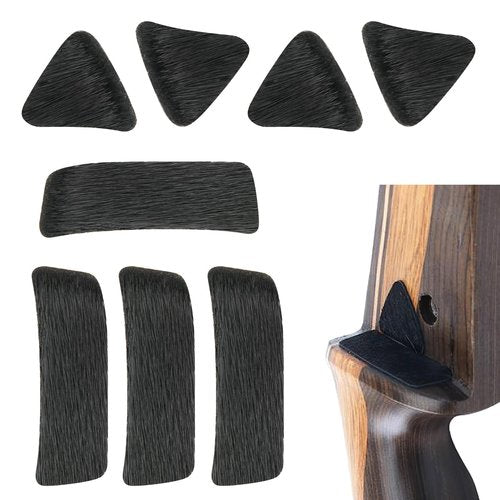 Cosmos 4 Sets Archery Arrow Rests Sticker Pads Traditional Leather Arrow Shelf Silent Plate Arrow Rest Anti-Slip Pad for Archery Training Hunting Recurve Bow Longbow