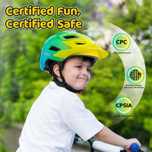 Kids Helmet, Bike Helmets with Upgrade LED Display, High Visibility, 64 Patterns, Turning & Stop Signal Light, Helmet for Kids 3-5, 5-8, 8-14, Adjustable for Youth Boys Girls, Safety Cycling, Scooter