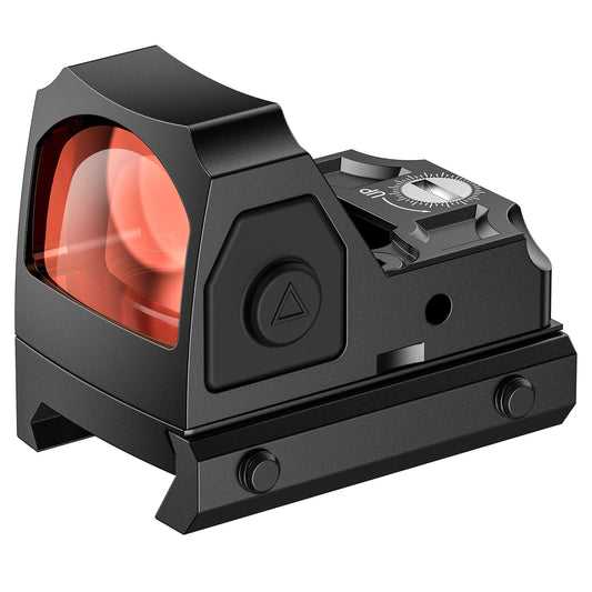 EZshoot Full-Sized Red Dot, Motion Awake Optic for Pistols, 2MOA Dot, 12 Brightness Adjustment Red Dot Scope, Suitable for RMR, Open Reflex Optics with Adapter Plate for MOS and 21mm Picatinny Base