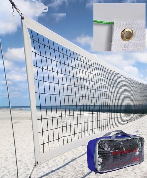 Professional Volleyball Net Outdoor Heavy Duty with Aircraft Steel Cable 32X3Ft Villeyball Official Size Best Voleybol Vollyball Net Heavy Duty Volley Ball Net Volleyball Nets Volleyball Ball Net Only