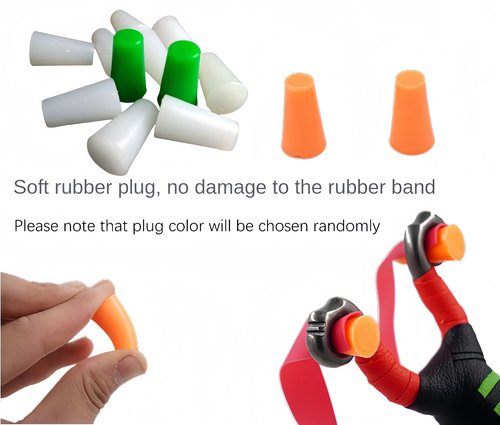 THOUGHTOSIS 1 PCS Slingshot for Adults, 2 Types of Anti-Frozen Bands for Dual Purpose, 4 in 1 Maganetic Bag