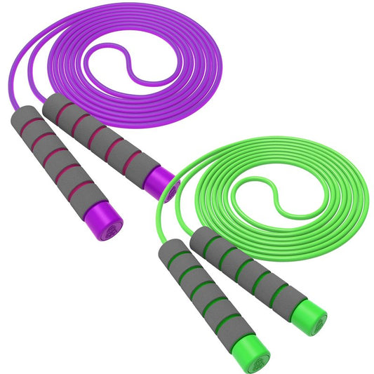 Adjustable Soft Skipping Rope for Kids - Toddler Jump Rope With Skin-Friendly Foam Handles, Ideal for Boys & Girls Exercise & Outdoor Fitness