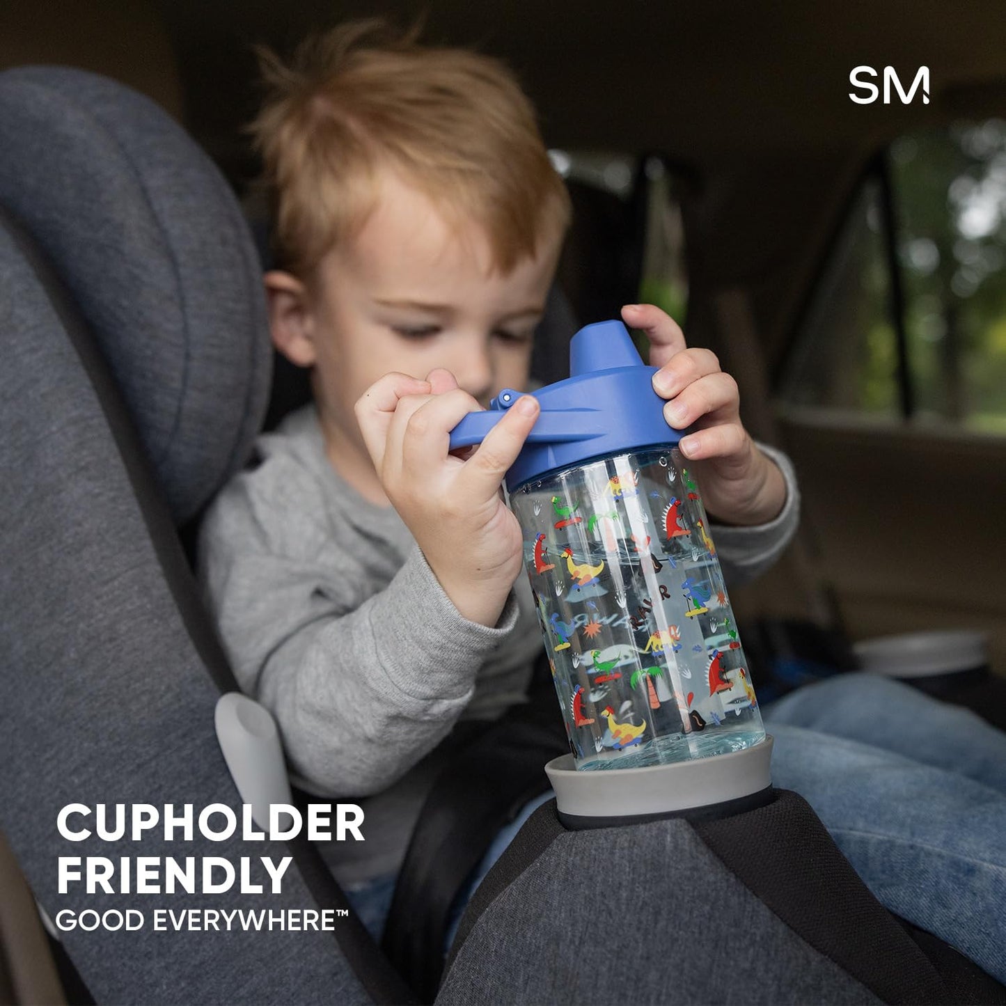 Simple Modern Kids Tritan Plastic Summit Water Bottle | 12 oz BPA-Free Cup with Covered Leak Proof Straw Lid for Girls, Boys, Toddlers | Under the Sea