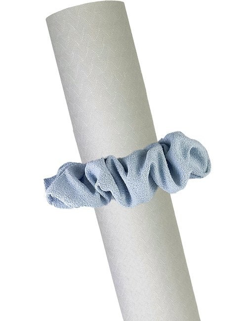 Yoga Mat Scrunchie - Yoga Mat Strap Band - Wrap Organizer for Yoga Mat - Fits Most Size Mats -Mat Not Included (Blue)