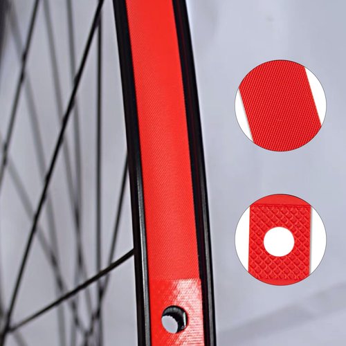 Runseaway 2Pcs 20” Bicycle Rim Strip Rim Tape, High-Pressure & Puncture Resistant Inner Tube Protection Pad, Elastic PVC Bike Wheel Liner Tire Liners for Mountain & Road Bikes
