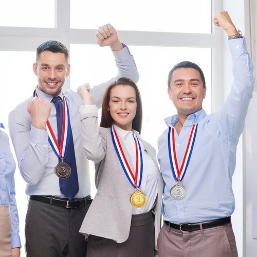 VICROIC 12 PCS Gold Silver Bronze Award Medals for Kids Adults, 1st 2nd 3rd Winner Metal Medals, Gold Silver Bronze prizes for Classroom, Sports, Competitions, Tournaments, Party, 2 Inches