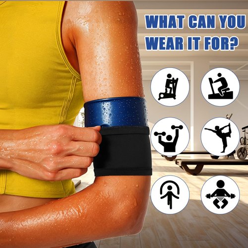 Hpmjz 2 pcs Women's Arm Trimmers Slimming Arms Sleeves Sport Arm Shapers Sweat Bands Compression Wrap Belt Helps Upper Arms Shaper for Workout Beauty Flabby Weight Loss Calories