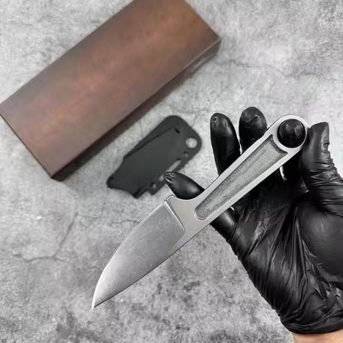 knidist 1119 Small Fixed Blade Knife, Wrench Fixed 3 in Blade, Fixeds Blades Knifes with Sheath, Small Pocket Tactical Fixeds Blades Knife, Full Tang Knifes with Sheath