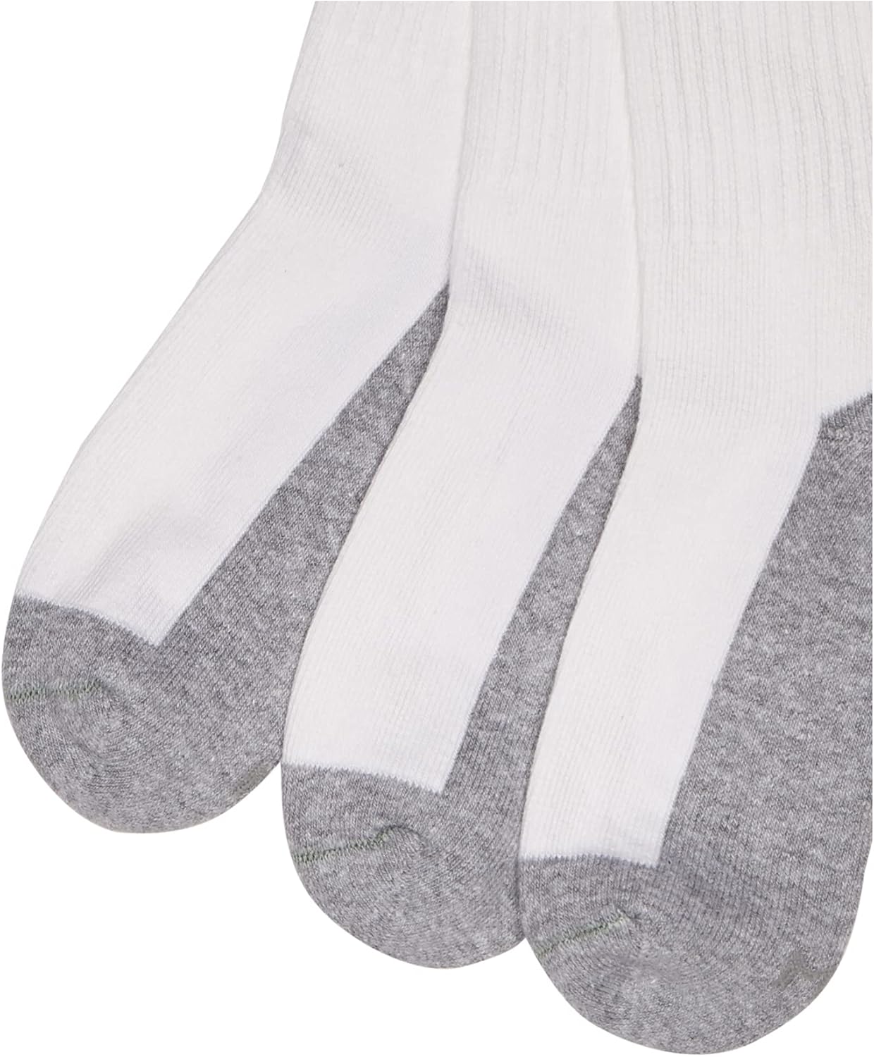 Jefferies Socks Seamless Toe Athletic Crew Socks 6-pack