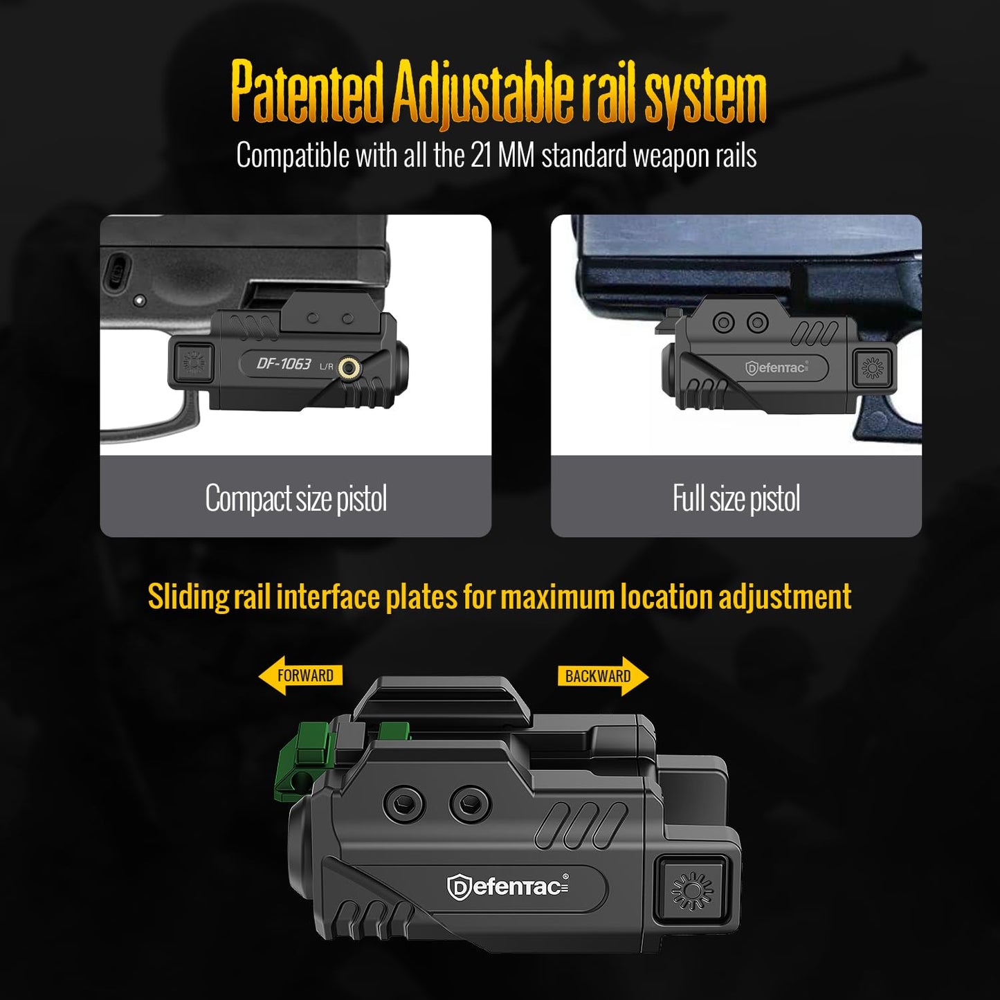 Defentac Red Laser Sight for Pistol/Handgun