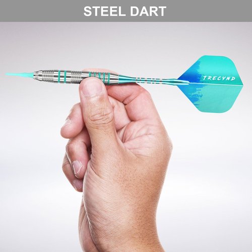 Lavishio Soft Tip Darts Sets - Soft Tip Darts for Electronic Dartboard Plastic Tip Darts Set with Aluminum Shafts + Extra 3 Dart Flights 3 Replace Plastic Shafts (Blue-Green)