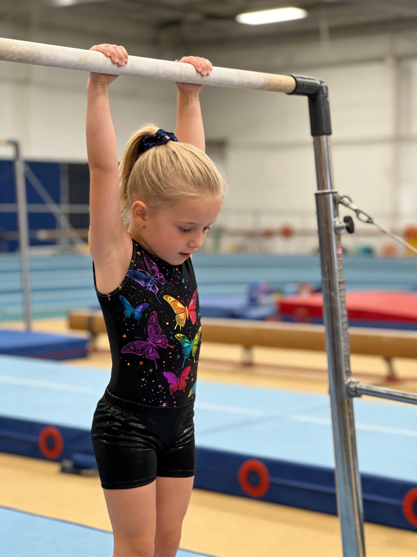 MOLLDAN Girls Gymnastics Leotards Athletic Biketard Unitard Tumbling Activewear Outfits for 5-12 Years(DC020-26-8Y)