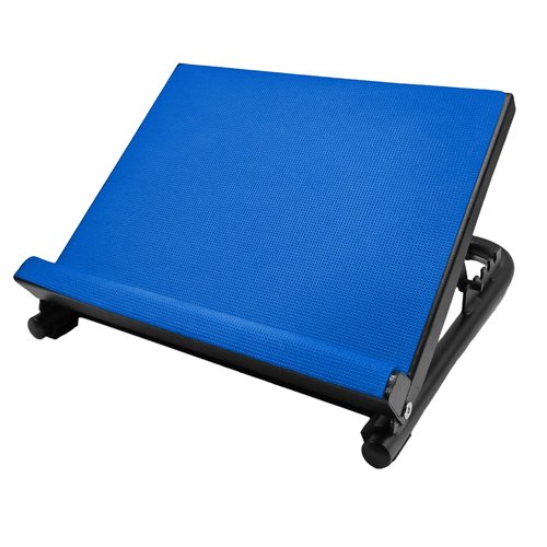 Slant Board Calf Stretcher, Adjustable Steel Incline Board Squat Wedge with Non-Slip Mat, Portable Standing Balance Board for Flexibility, Ankle Foot, Knees Exercise, Fitness, Physical Therapy (Blue)