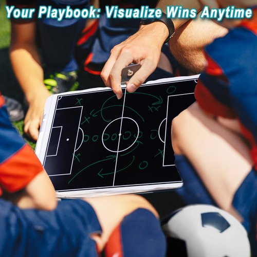 WodGod Magnetic Electronic Soccer Coaching Board, 16 inch LCD Soccer Coaching Board,LCD Soccer Strategy Board with Stylus Pen,Soccer Board Tactic Board, Training Equipment,White