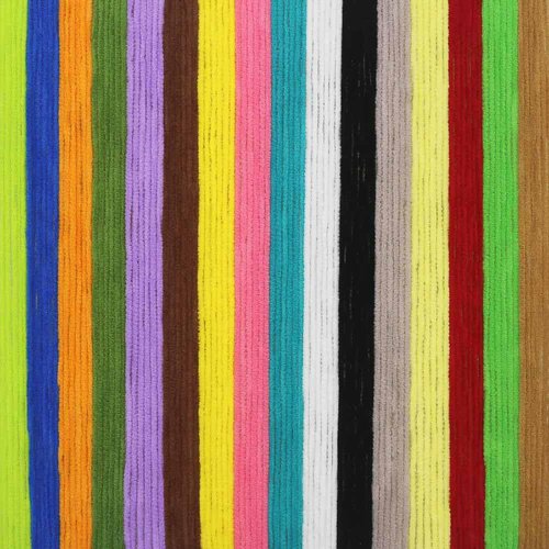 LURELINK Chenille Fly Tying Materials 16-Color Kit Fly Tying Supplies for Crappie Jigs, Wooly Buggers, Streamers (Standard Chenille -16 Color Set)