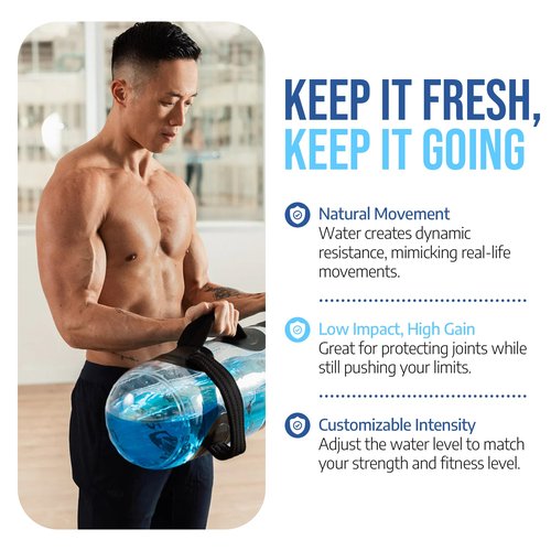 AQUAFIT Classical Aqua Bags, Workout Sandbag Alternative Strength Training Sand Bag Portable Stability Fitness Equipment – Ultimate Core and Balance Training for Home Gym