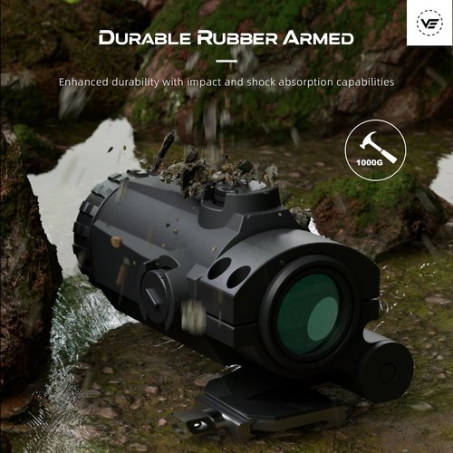 Vector Optics 3x22 Flip to Side Magnifier, Absolute 1.4 inch Co-Witness Heights, Easily Press to Flip, Lightweight, Rubber-Armed, Fit for CQB and Medium to Close-Range Tactical Shooting, SCMF-31