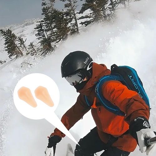 JHJEWH Silicone Knee Pads,Inner Wear Knee Brace,Skating Protective Gear,Self-Adhesive KneePad for Skiing Skating,Snowboarding, Ateboarding,Roller Skating,Rollerblading,Dancing