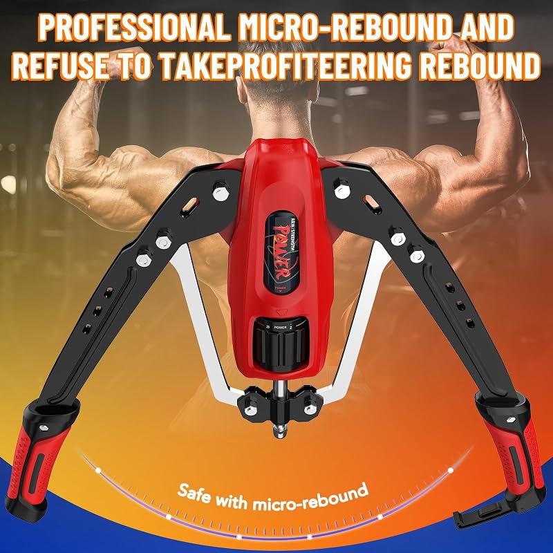 Adjustable Hydraulic Arm & Chest Exerciser Trainer 22-440 lbs Home Gym