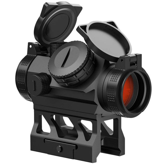 Feyachi 2MOA Red Dot Sight - V30 1x20mm Compact Red dot Optics with Motion Awake Low Profile and Absolute Co-Witness Mount, Flip Up Lens Covers and Anti Reflection Device