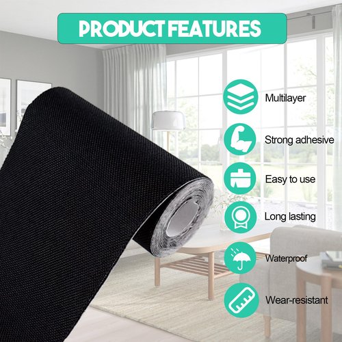 Autrends Canvas Repair Tape,Fabric Repair Patch,4×70 Inches,Outdoor Gear Patch, Waterproof,Self-Adhesive for Repairing Boat Covers,Tents,Sofas,Patio Umbrellas,Lounge Chairs,Awnings Beige2.0