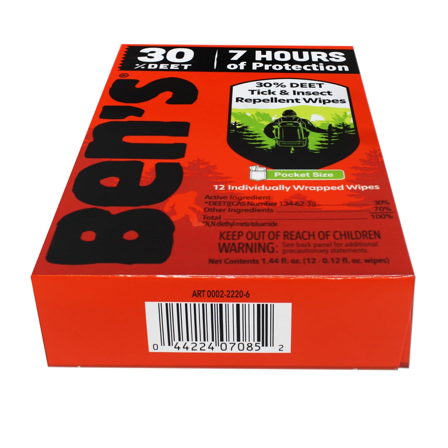 Ben's 30 Deet Mosquito Tick Insect & Bug Repellent Field Wipes - 24 Pack