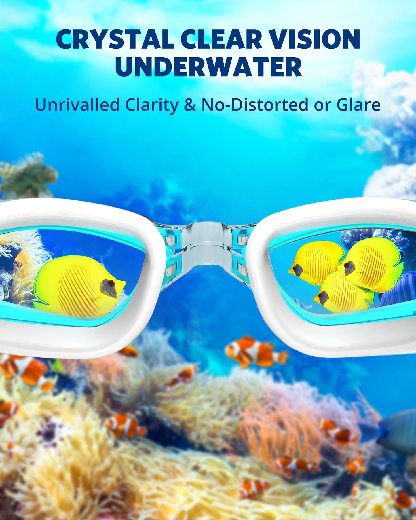 Aegend Swim Goggles, Swimming Goggles No Leaking Full Protect Adult Youth