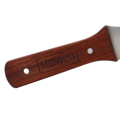 MIDWEST Flex Duct Knife - 5" Blade with Contoured Wooden Handle & Nylon Sheath - MWT-FDK01